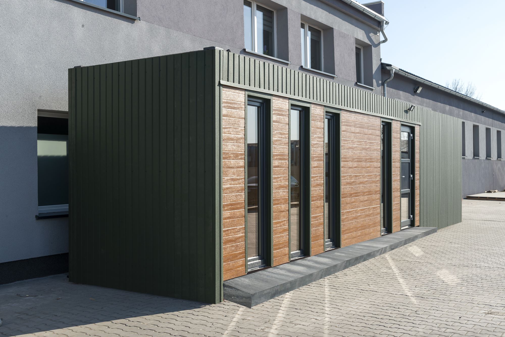 Cabaña de caza con cámara de frío integrada